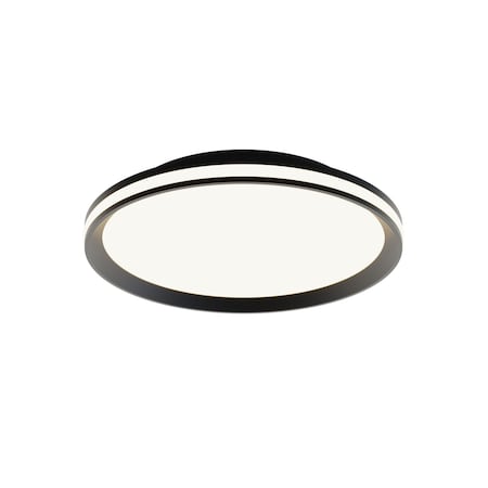 Afx Sona 16-in. LED Flush Mount - Black SNAF16LAJD1BK